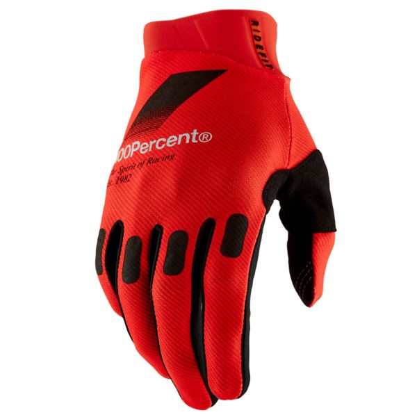 Guantes moto 100% Ridefit Red