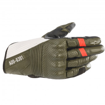 Guantes moto Alpinestars AS-DSL Kei Forest Black White Red Fluo