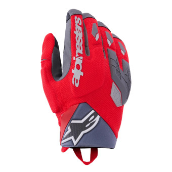 Guantes moto Alpinestars Durack Bright Red Mid Gray