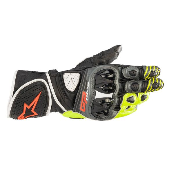 Guantes moto Alpinestars GP Plus R V2 Glove Grey Black Yellow Red Fluo