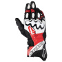 Guantes moto Alpinestars GP Plus R V3 Piel Negro Blanco Rojo Brillante