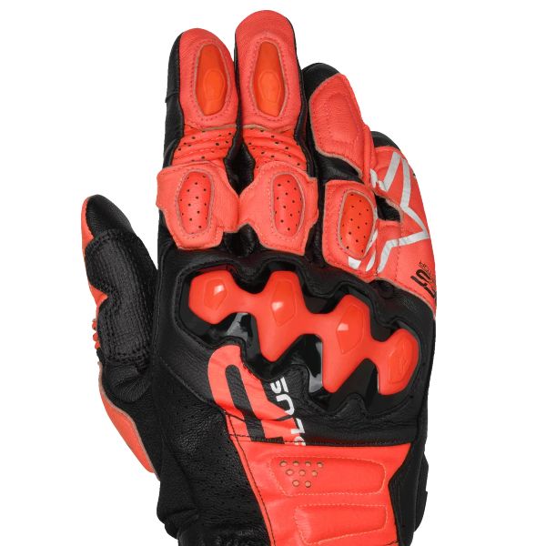 Alpinestars GP Plus R V3 Piel Rojo Brillante Rojo Fluo Negro