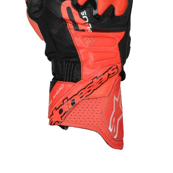Alpinestars GP Plus R V3 Piel Rojo Brillante Rojo Fluo Negro