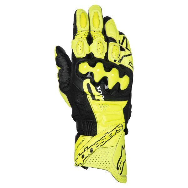 Guantes moto Alpinestars GP Plus R V3 Piel Amarillo Fluo Negro