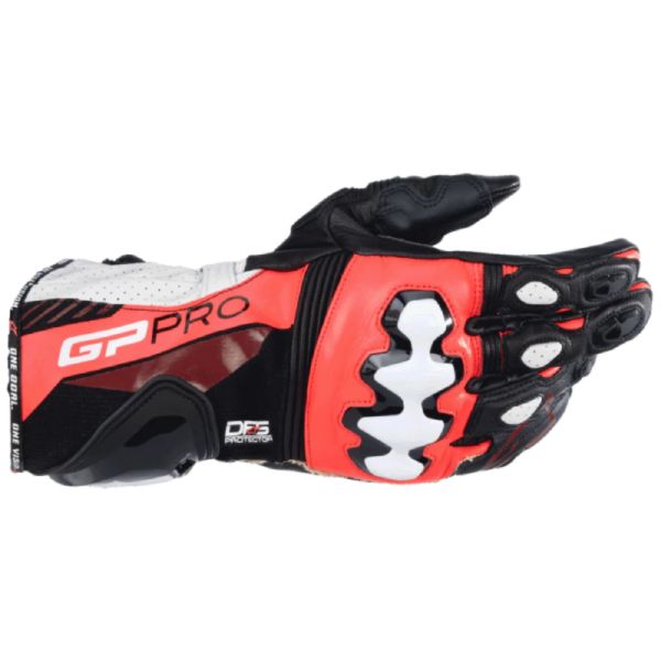Guantes moto Alpinestars GP Pro R4 Black Red Fluo White Guantes moto Alpinestars GP Pro R4 Black Red Fluo White
