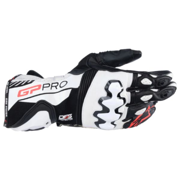 Guantes moto Alpinestars GP Pro R4 Black White Guantes moto Alpinestars GP Pro R4 Black White