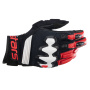 Guantes moto Alpinestars Halo Negro Blanco Rojo brillante