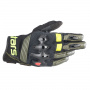 Guantes moto Alpinestars Halo Forest Negro Amarillo Fluo