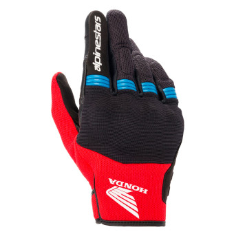 Guantes moto Alpinestars Honda Copper Black Bright Red Blue Guantes moto Alpinestars Honda Copper Black Bright Red Blue