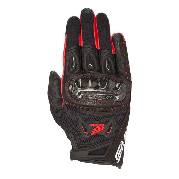 Guantes moto Alpinestars Honda SMX-2 Air Carbon V2 Black Red Guantes moto Alpinestars Honda SMX-2 Air Carbon V2 Black Red