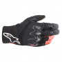 Guantes moto Alpinestars Hyde XT Drystar XF Negro Rojo Brillante
