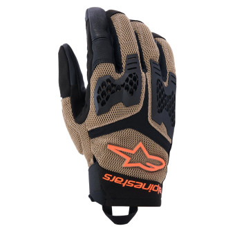 Guantes moto Alpinestars Manti Air Dark Khaki Black Orange Fluo
