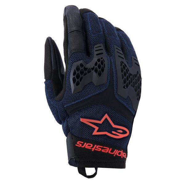 Guantes moto Alpinestars Manti Air Deep Blue Red Fluo Asphalt