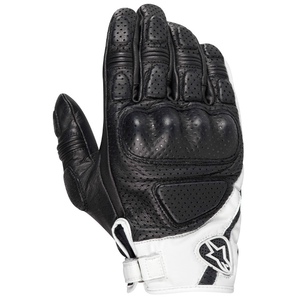 Guantes moto Alpinestars Mustang Negro Blanco