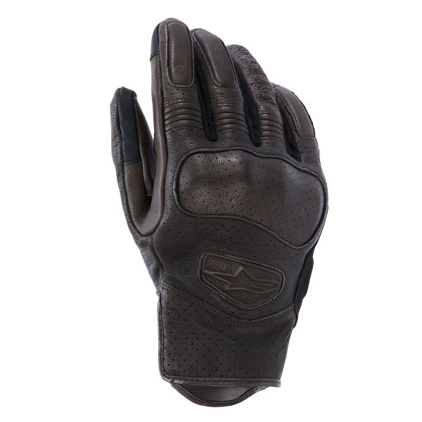 Guantes moto Alpinestars Mustang V3 Leather Dark Brown Black