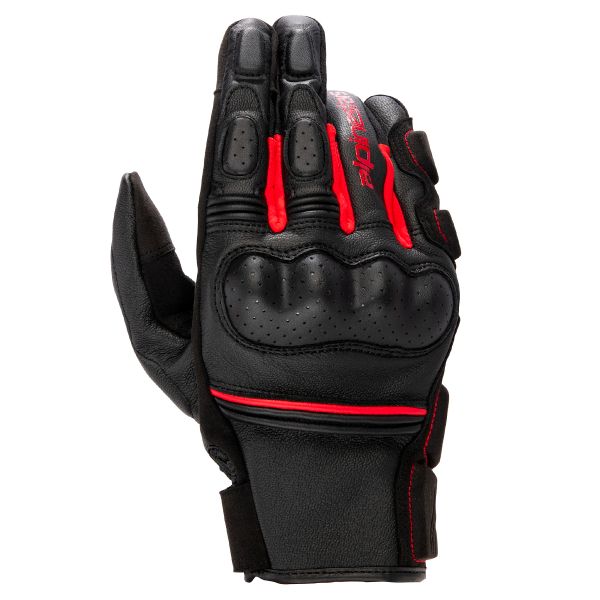 Guantes moto Alpinestars Phenom Negro Rojo Brillante Guantes moto Alpinestars Phenom Negro Rojo Brillante