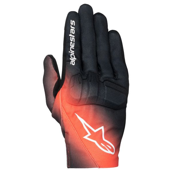 Guantes moto Alpinestars Reef V2 Negro Rojo Fluo Blanco Guantes moto Alpinestars Reef V2 Negro Rojo Fluo Blanco