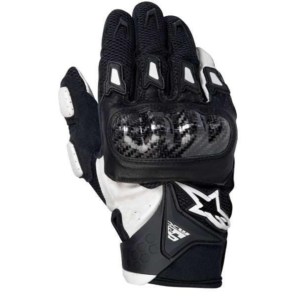 Guantes moto Alpinestars SMX-2 Air Carbon Negro Blanco