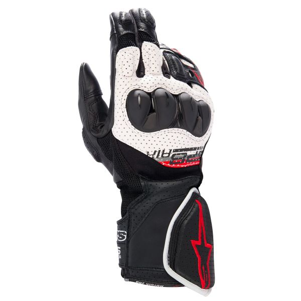 Guantes moto Alpinestars SP-8 V3 Air Negro Blanco Rojo Brillante