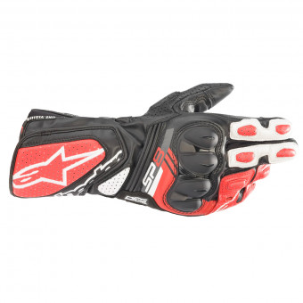 Guantes moto Alpinestars SP-8 V3 Black White Bright Red