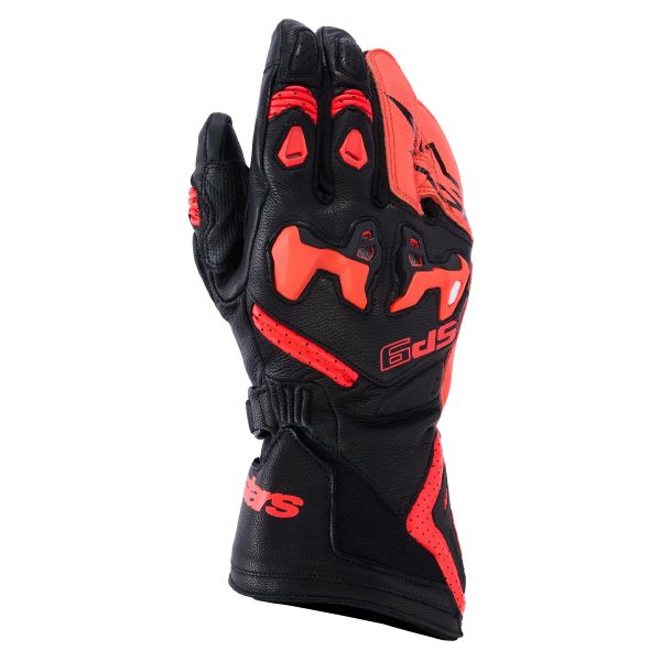 Guantes moto Alpinestars SP-9 Black Red Fluo