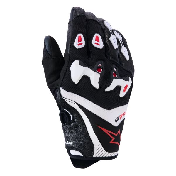 Guantes moto Alpinestars SP-R Pro Black White Bright Red
