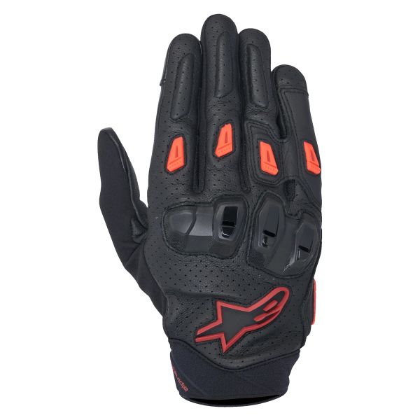 Guantes moto Alpinestars SP X 7 Negro Rojo Oscuro Fluo