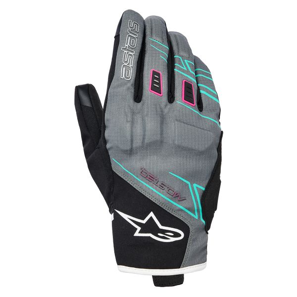 Guantes moto Alpinestars Stella Moblast WP Fur Gray Black Pink Fluo
