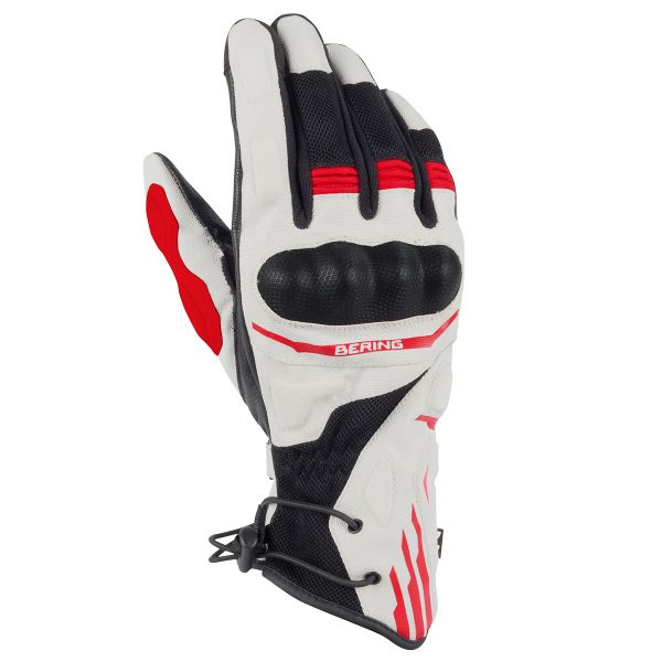 Guantes moto Bering Bakundu Grey Black Red Glove