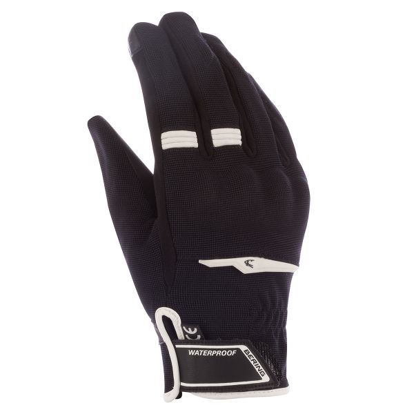Guantes moto Bering Borneo Evo Black White Guantes moto Bering Borneo Evo Black White