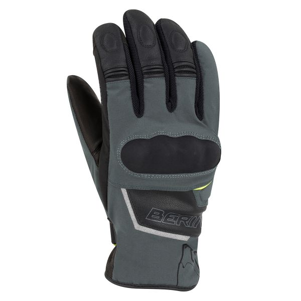 Guantes moto Bering Gourmy Black Grey Fluo