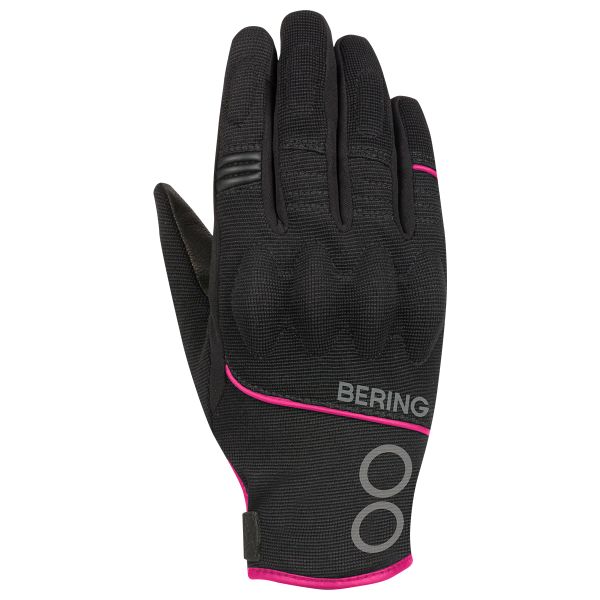 Guantes moto Bering Lady Nassau Negro fucsia Guantes