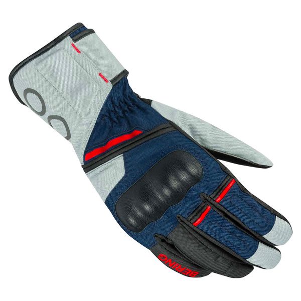 Guantes moto Bering Lady Siberia Grey Blue Red Gloves