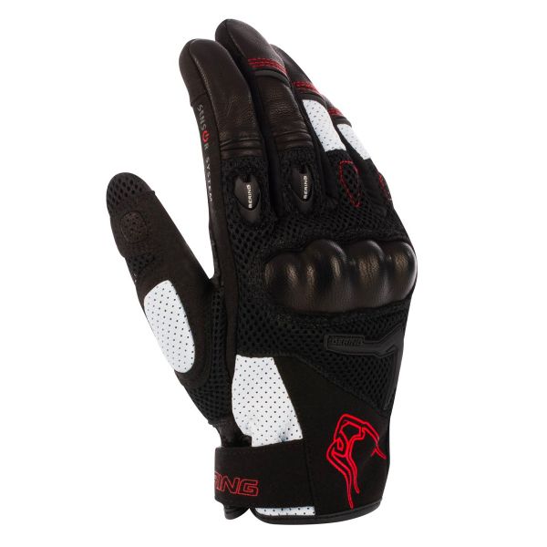 Guantes moto Bering Planet Black White Red