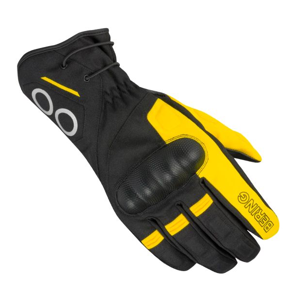 Guantes moto Bering Zephyr Black Grey Yellow Gloves