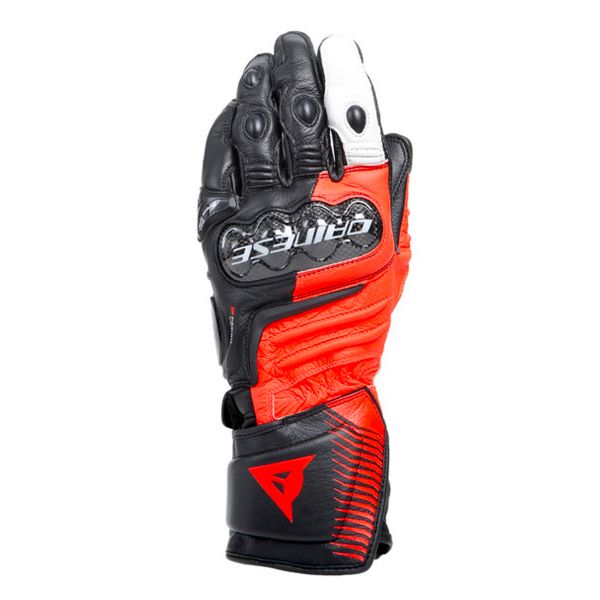 Guantes moto Dainese Carbon 4 Long Black Fluo Red White Guantes moto Dainese Carbon 4 Long Black Fluo Red White