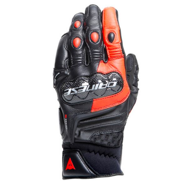 Guantes moto Dainese Carbon 4 Short Black Fluo Red Guantes moto Dainese Carbon 4 Short Black Fluo Red