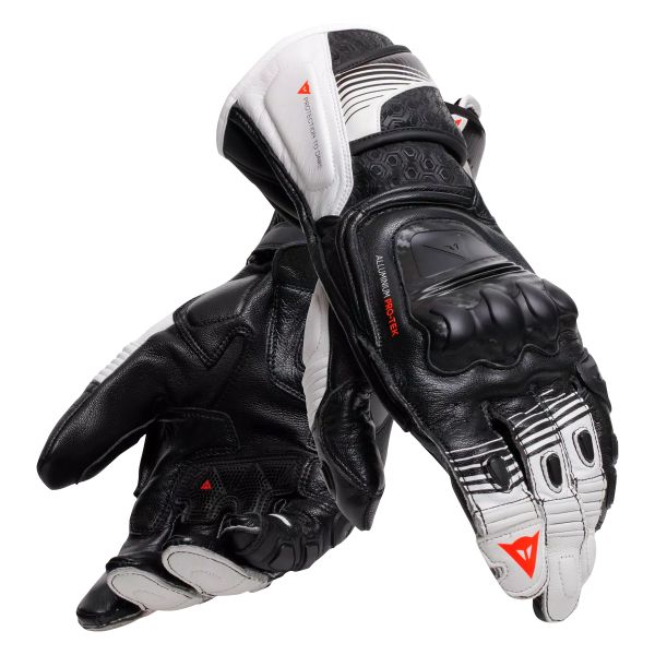 Guantes moto Dainese Fiero Metal Black White Red Fluo