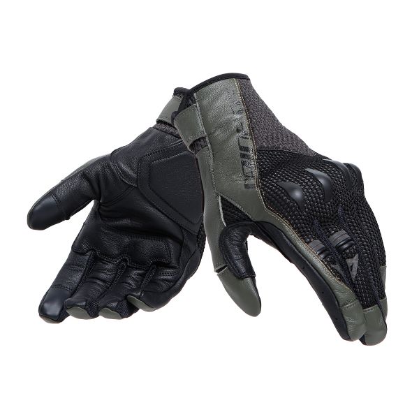 Guantes moto Dainese Karakum Ergo-Tek Black Army Green Guantes moto Dainese Karakum Ergo-Tek Black Army Green