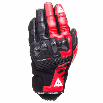 Guantes moto Dainese Reacto Carbon Short Negro Rojo Lava Guantes moto Dainese Reacto Carbon Short Negro Rojo Lava