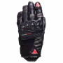 Guantes moto Dainese Reacto Carbon Short Mujer Negro Fluo Rosa