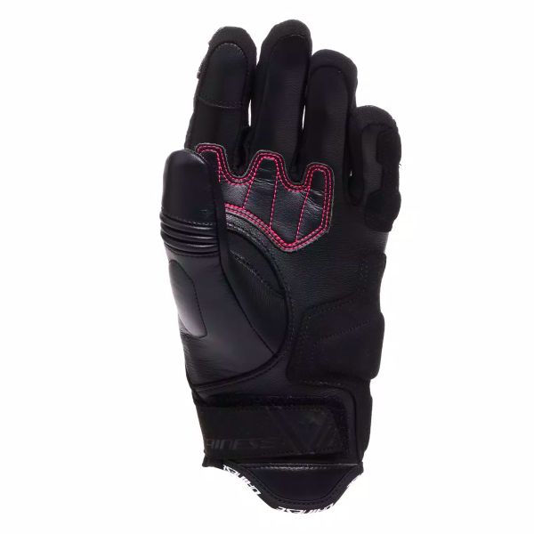 Dainese Reacto Carbon Short Mujer Negro Fluo Rosa