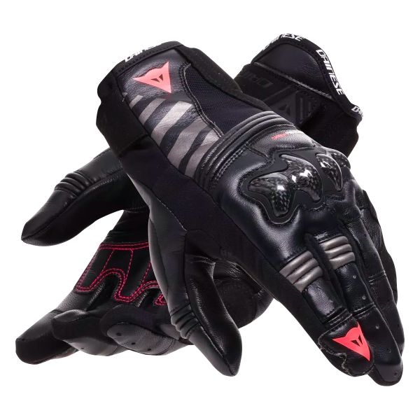 Dainese Reacto Carbon Short Mujer Negro Fluo Rosa