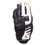 Guantes moto Dainese Reacto Carbon Short Mujer Negro Blanco Rojo Fluo