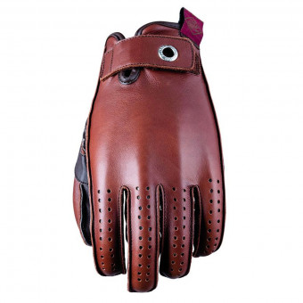 Guantes moto Five Colorado Woman Burgundy Brown