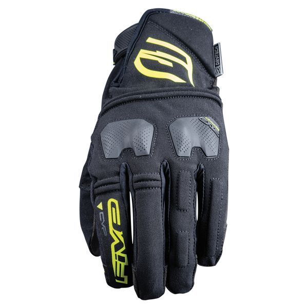 Guantes moto Five E-WP Negro Fluo Amarillo