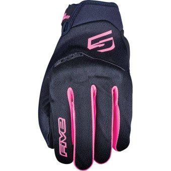 Guantes moto Five Globe Evo Woman Black Fluo Pink Guantes moto Five Globe Evo Woman Black Fluo Pink