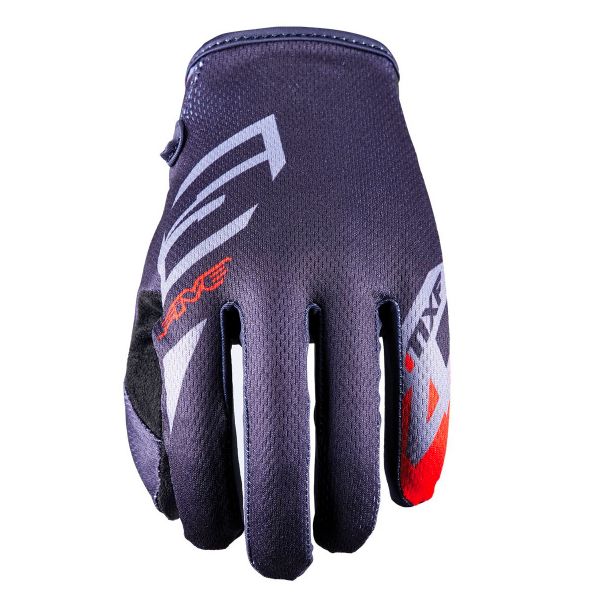 Guantes motocross Five MXF4 Scrub Grey Fluo Red Guantes motocross Five MXF4 Scrub Grey Fluo Red
