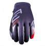 Guantes motocross Five MXF4 Scrub Grey Fluo Red