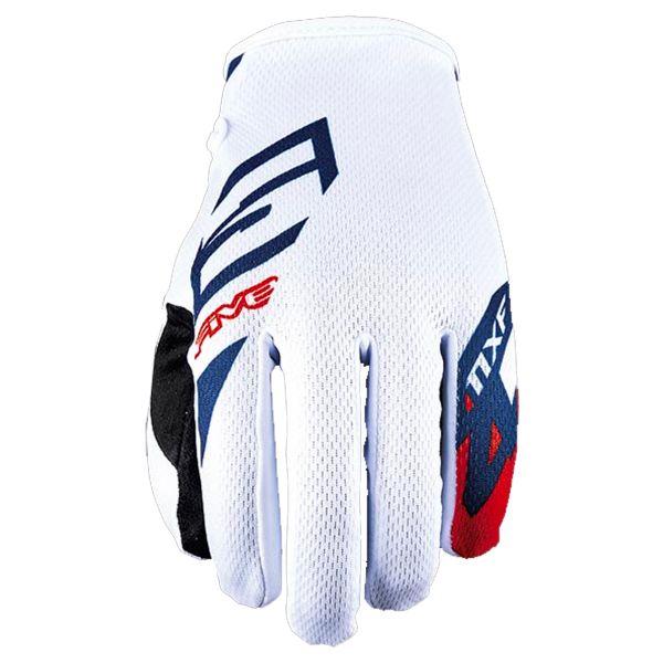 Guantes motocross Five MXF4 Scrub White Red